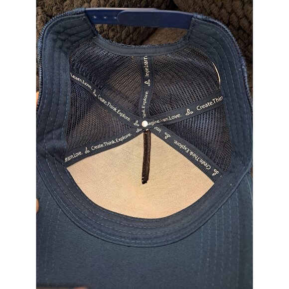 La Viva Prana Trucker Adjustable Mesh Cap Atlantic Paloma Print Navy Multicolor - Picture 2 of 5